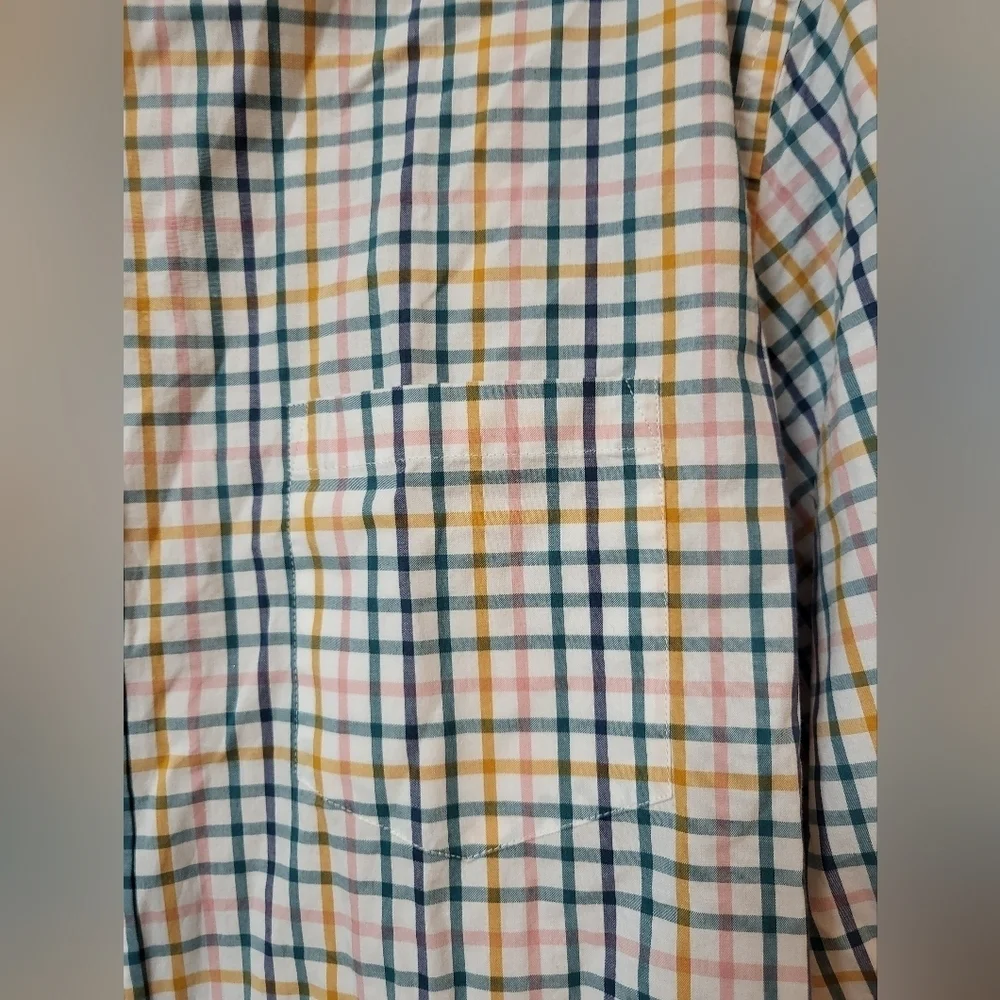 NWT J Crew Men's Flex Washed Plaid Button-Up Shirt Size XL